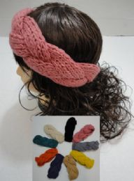 48 Wholesale Hand Knitted Ear Band [braided Loop]