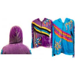 12 Wholesale Nepal Handmade Cotton Jackets With Hood Design