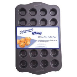12 Pieces Classic 24-Cup Mini Muffin Pan - Frying Pans and Baking Pans