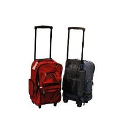 24 Wholesale 19" Rolling BackpacK-Red Only