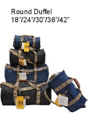 24 Pieces 18" Round Duffel Bag - Backpacks 18" or Larger