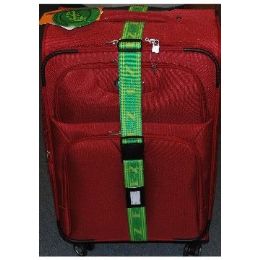 36 Wholesale "E-Z" Luggage Strap Green/yellow