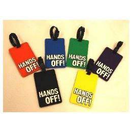 50 Wholesale "hands Off" Luggage Tag Purple Color
