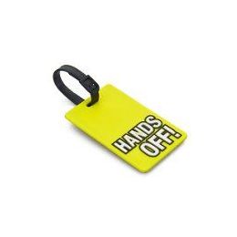 50 Wholesale "hands Off" Luggage Tag Yellow Color