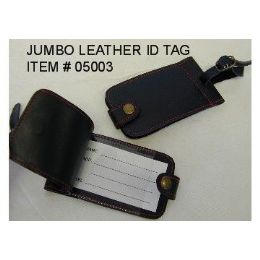 120 Wholesale Jumbo Leather Id Tag