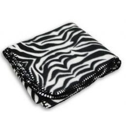 24 Pieces Animal Zebra Print Blankets - Fleece & Sherpa Blankets
