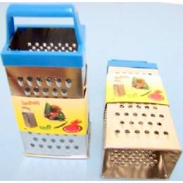 72 Wholesale Assorted Colors 4 Side Grater