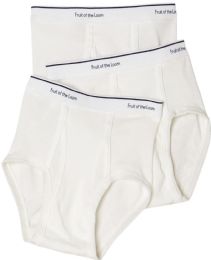 72 Pieces Boys Cotton White Briefs Assorted Sizes Small To xl - Boys Underwear