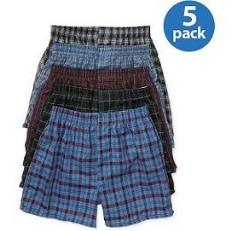 46 Pieces Fruit Of The Loom Boy's 5 Pack Boxer Shorts - Boys Underwear