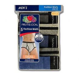24 Pieces Fruit Of The Loom 6 Pack Men's Color Briefs - Mens Underwear