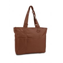 24 Wholesale Super Feature Tote - Brown