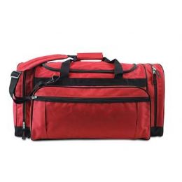 6 Wholesale Explorer Large Duffel Bag - Red