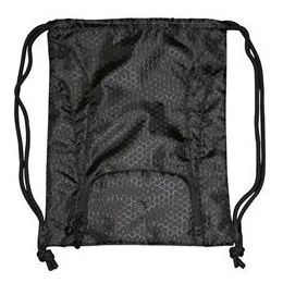 48 Pieces Santa Cruz Drawstring Pack In Black - Backpacks 15" or Less