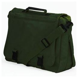 12 Units of Goh Getter Expandable Briefcase - Green - Lunch Bags & Accessories