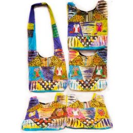 10 Pieces Handmade Nepal Hobo Bags Two Owls Peace Design - Handbags