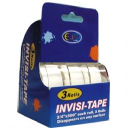48 of Invisible Tape, .75" X 500", 3 Pack