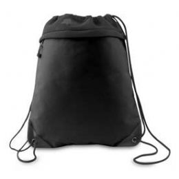 24 Pieces Coast To Coast Drawstring Pack - Black - Backpacks 15" or Less