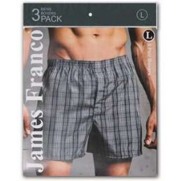 60 Wholesale Men's 3 Pack Boxer Shorts