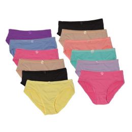 72 Wholesale Women's Isadora Microfiber Panties In Assorted Colors And Sizes (sizes 5,6,7)