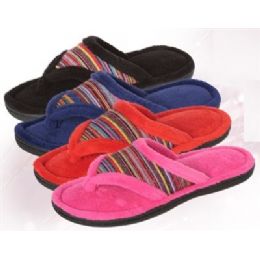 36 Wholesale Terry Womens Thong Slipper
