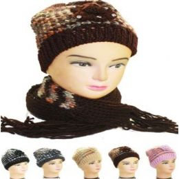36 Pieces Woman Winter Hat 2pc - Winter Sets Scarves , Hats & Gloves