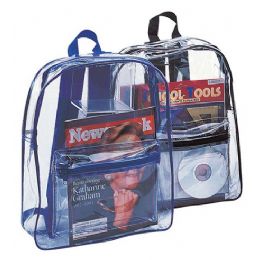 50 Wholesale Clear Pvc Backpack Black Trim
