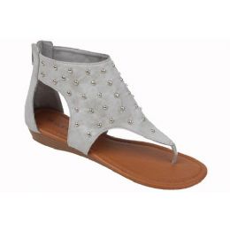18 Wholesale Ladies Fashion Sandals In Grey