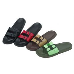 48 Wholesale Ladies Solid Color Sandals