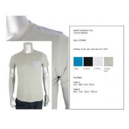 24 Pieces Mens Fashion Top Jersey Size Chart A Only - Mens T-Shirts