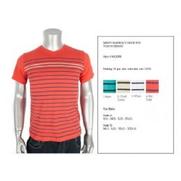 72 Wholesale Mens Fashion V-Neck Top Jersey Size Scale A Only