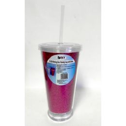 12 of Wholesale 5 Led Blinking 17 Ounce Jumbo Eco Friendly Cup With Straw