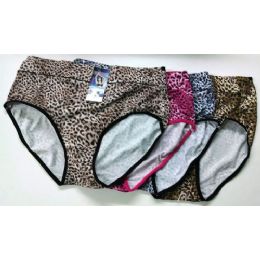 96 Wholesale 96 Ladies Plus Size Animal Print Underwear