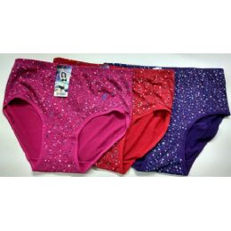 96 Wholesale Plus Size Ladies Floral Print Underwear