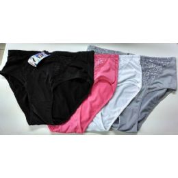 96 Wholesale Plus Size Ladies Lace Top Underwear Panty