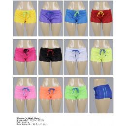 144 Pieces Women's Mesh Shorts - Womens Shorts
