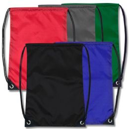 2016 Pieces 18 Inch Basic Drawstring Bag - 5 Colors - Draw String & Sling Packs