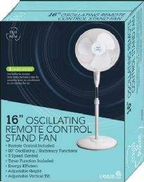 4 Bulk 18 Inch Oscillating Remote Control Stand Fan