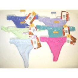 60 Wholesale Ladies Vassarette Cotton Thongs