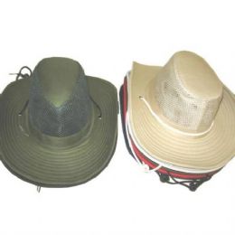 72 Pieces Mens Mesh Boonie Hat - Cowboy & Boonie Hat