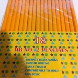 72 Wholesale 18 Pack Number 2 Pencil