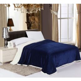 6 Pieces Sherpa & Velboa Carved Reversible Blanket Queen - Comforters & Bed Sets
