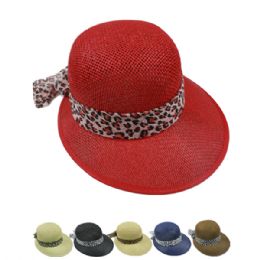 12 of Leopard Band Wide Brim Sun Visor Beach Hat