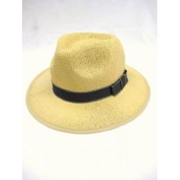 36 Wholesale Tan Bucket Fedora Hat