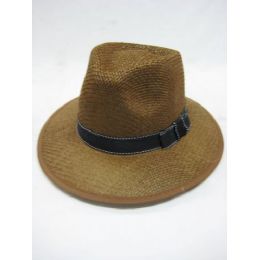36 Wholesale Brown Bucket Fedora Hat