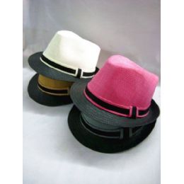 24 Wholesale Fashion Fedora Hat