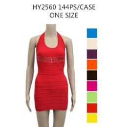 72 Wholesale Ladies Fashion Summer Dress Assorted Colors