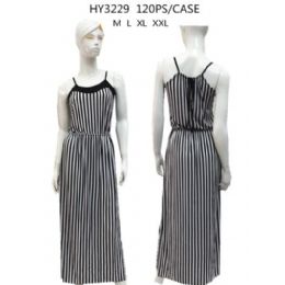 72 Wholesale Black And White Fashion Summer Dress