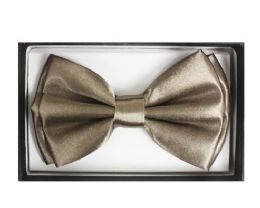 12 Wholesale Dark Cream Color Adult Bowtie