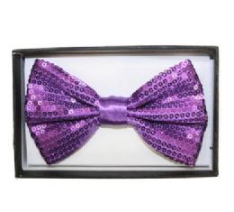 48 of Purple Sequined Bow Tie 018