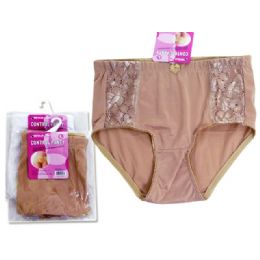 288 Wholesale Underwear Girdle Cotton Sidelace w/